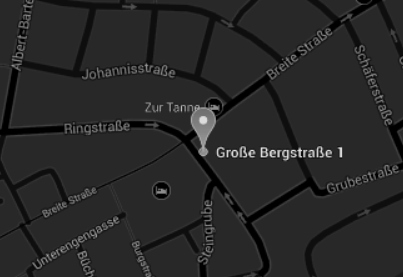 Anfahrt zum Bonaparte auf google Maps